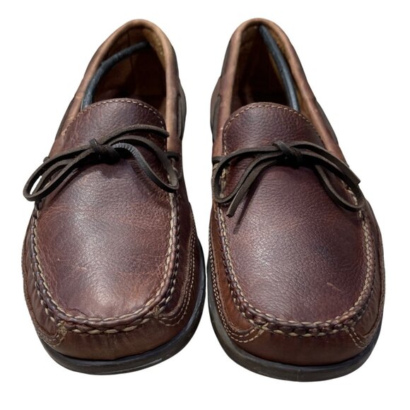 New Johnston & Murphy Driving Loafer Dodd II 10.5M Mahogany Brown VTG - Picture 3 of 10